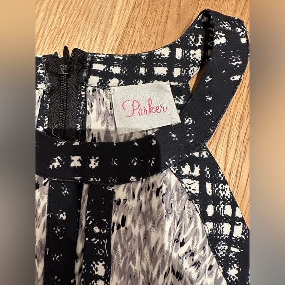 Parker dress, worn once, grey black and white - Picture 4 of 7